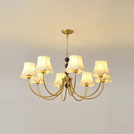 Orchid Chandelier Fabric Golden - Lamp Outdoor