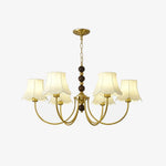 Orchid Chandelier Fabric Golden - Lamp Outdoor