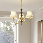 Orchid Chandelier Fabric Golden - Lamp Outdoor