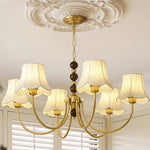 Orchid Chandelier Fabric Golden - Lamp Outdoor