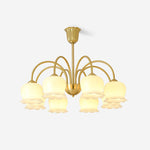 Orchids Brass Chandelier - Lamp Outdoor