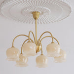 Orchids Brass Chandelier - Lamp Outdoor