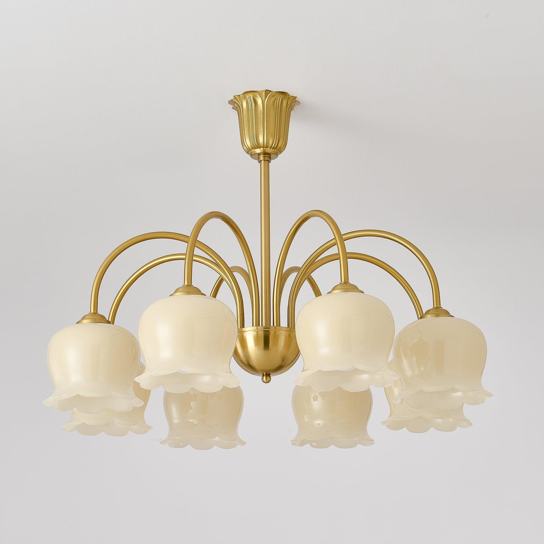 Orchids Brass Chandelier - Lamp Outdoor