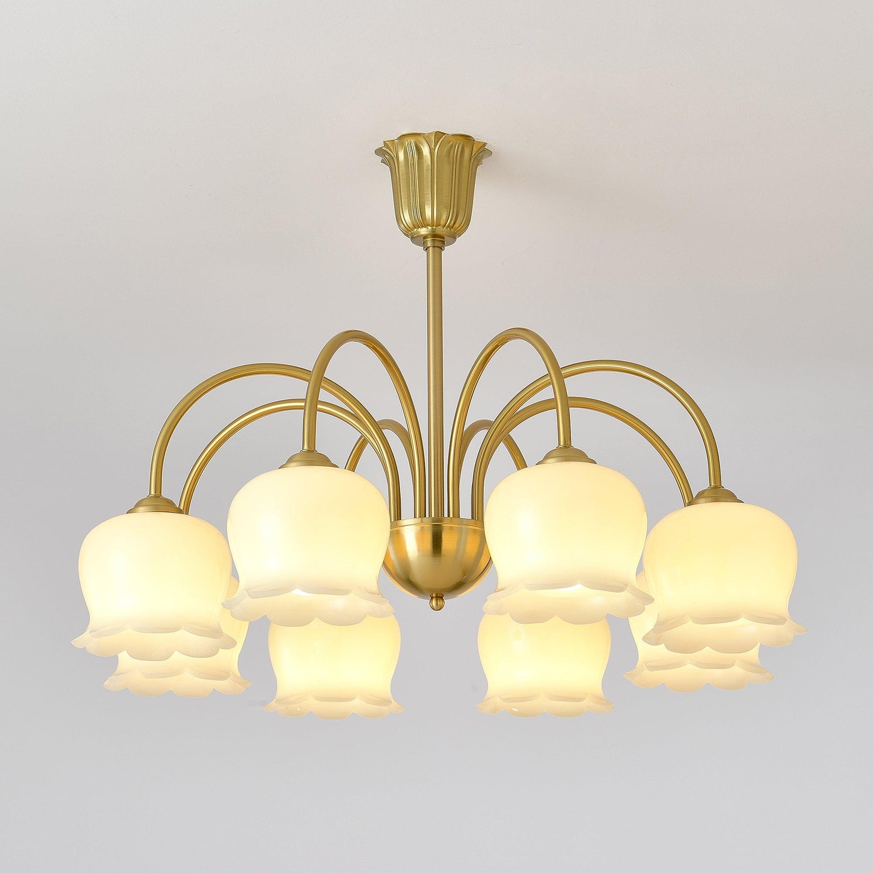 Orchids Brass Chandelier - Lamp Outdoor