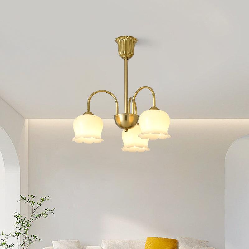 Orchids Brass Chandelier - Lamp Outdoor