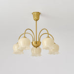 Orchids Brass Chandelier - Lamp Outdoor