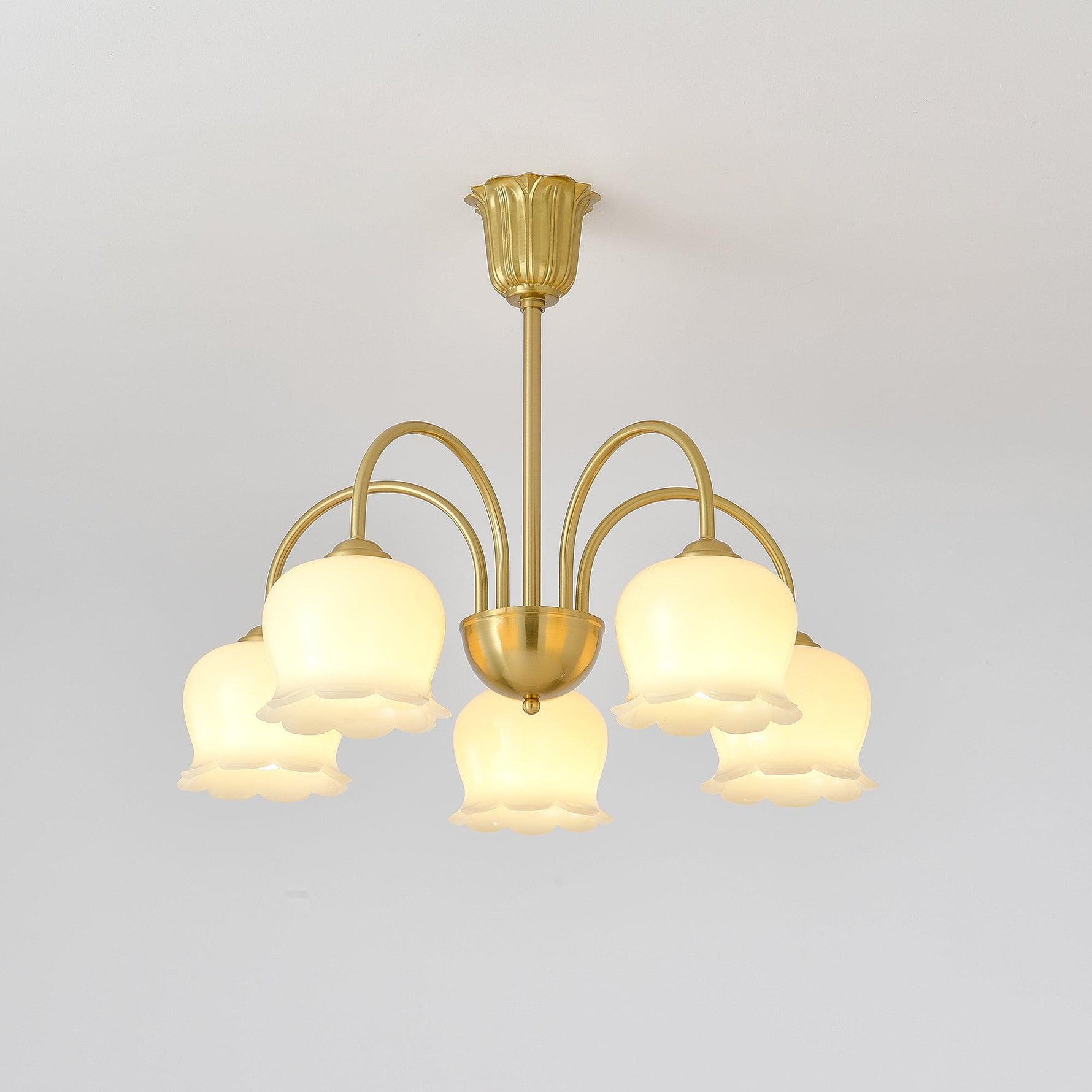 Orchids Brass Chandelier - Lamp Outdoor