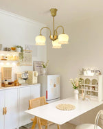 Orchids Brass Chandelier - Lamp Outdoor