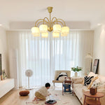 Orchids Brass Chandelier - Lamp Outdoor