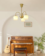 Orchids Brass Chandelier - Lamp Outdoor