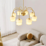 Orchids Brass Chandelier - Lamp Outdoor