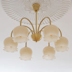 Orchids Brass Chandelier - Lamp Outdoor