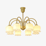 Orchids Brass Chandelier - Lamp Outdoor