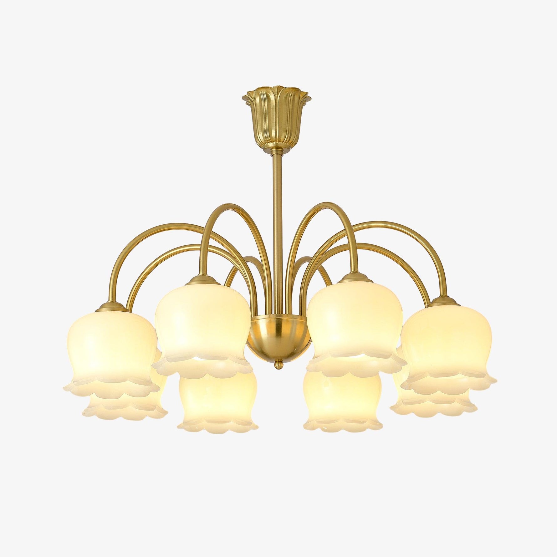 Orchids Brass Chandelier - Lamp Outdoor