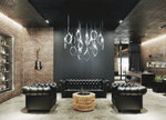 Ivvyne Modern Glass Chandelier - Lamp Outdoor