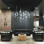 Ivvyne Modern Glass Chandelier - Lamp Outdoor