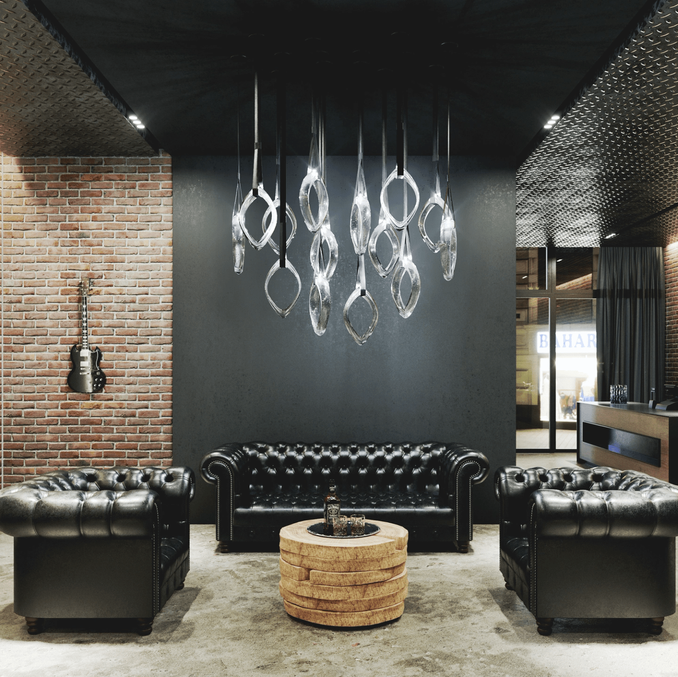 Ivvyne Modern Glass Chandelier - Lamp Outdoor