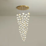 Cithayra Geometric Glass Brass Chandelier - Lamp Outdoor