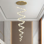 Cithayra Geometric Glass Brass Chandelier - Lamp Outdoor