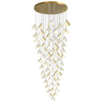 Cithayra Geometric Glass Brass Chandelier - Lamp Outdoor