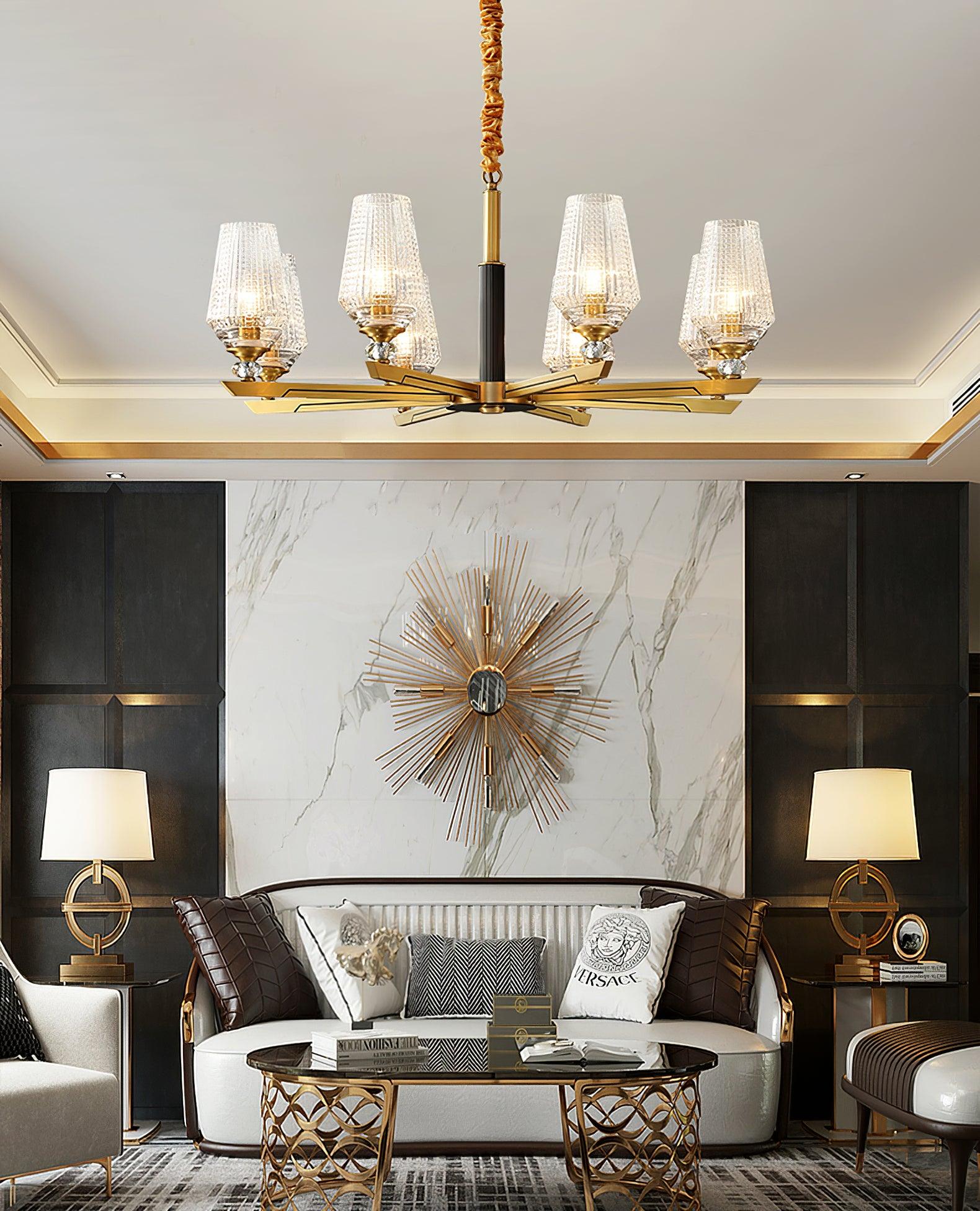 Orrefors Brass Chandelier - Lamp Outdoor