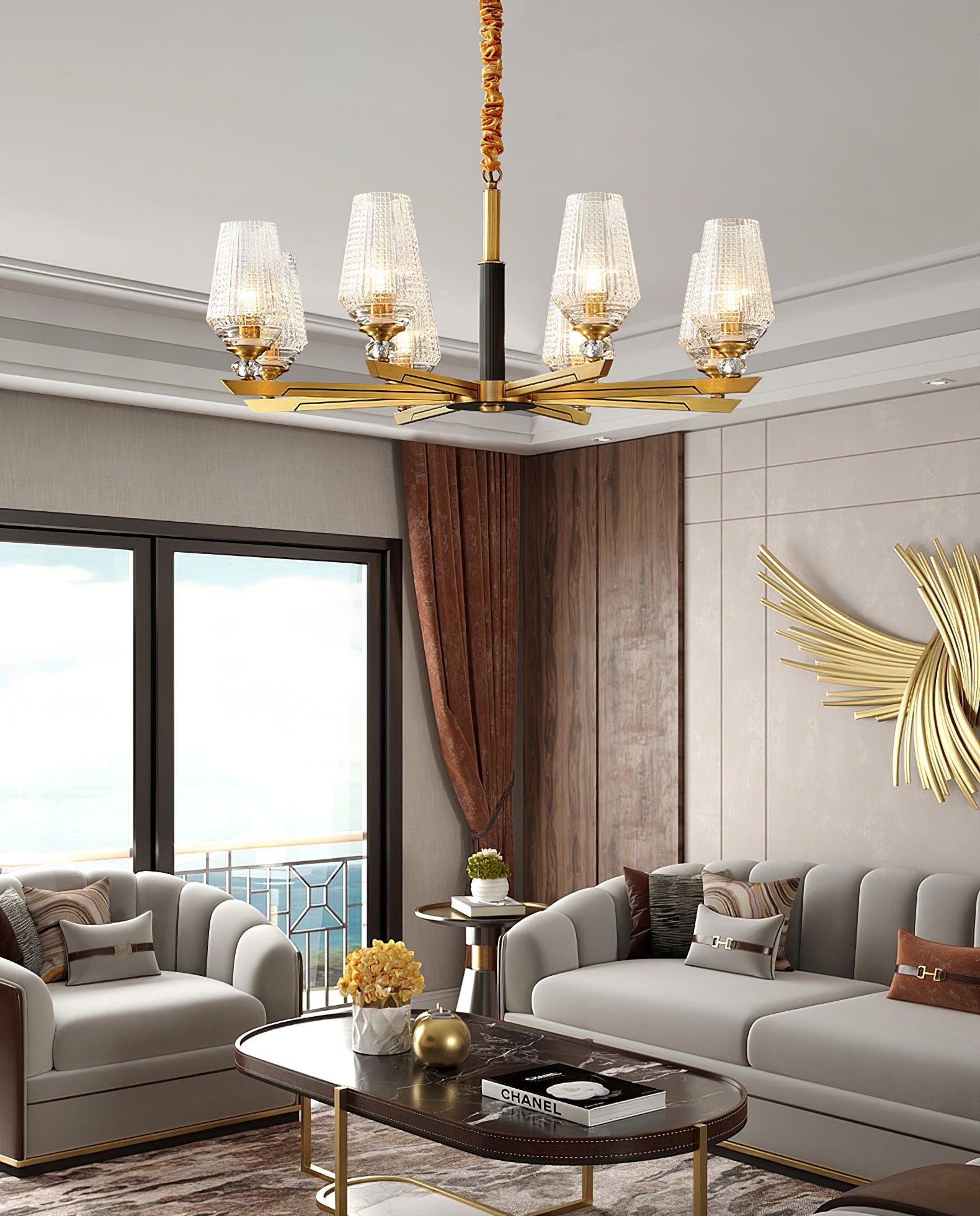 Orrefors Brass Chandelier - Lamp Outdoor