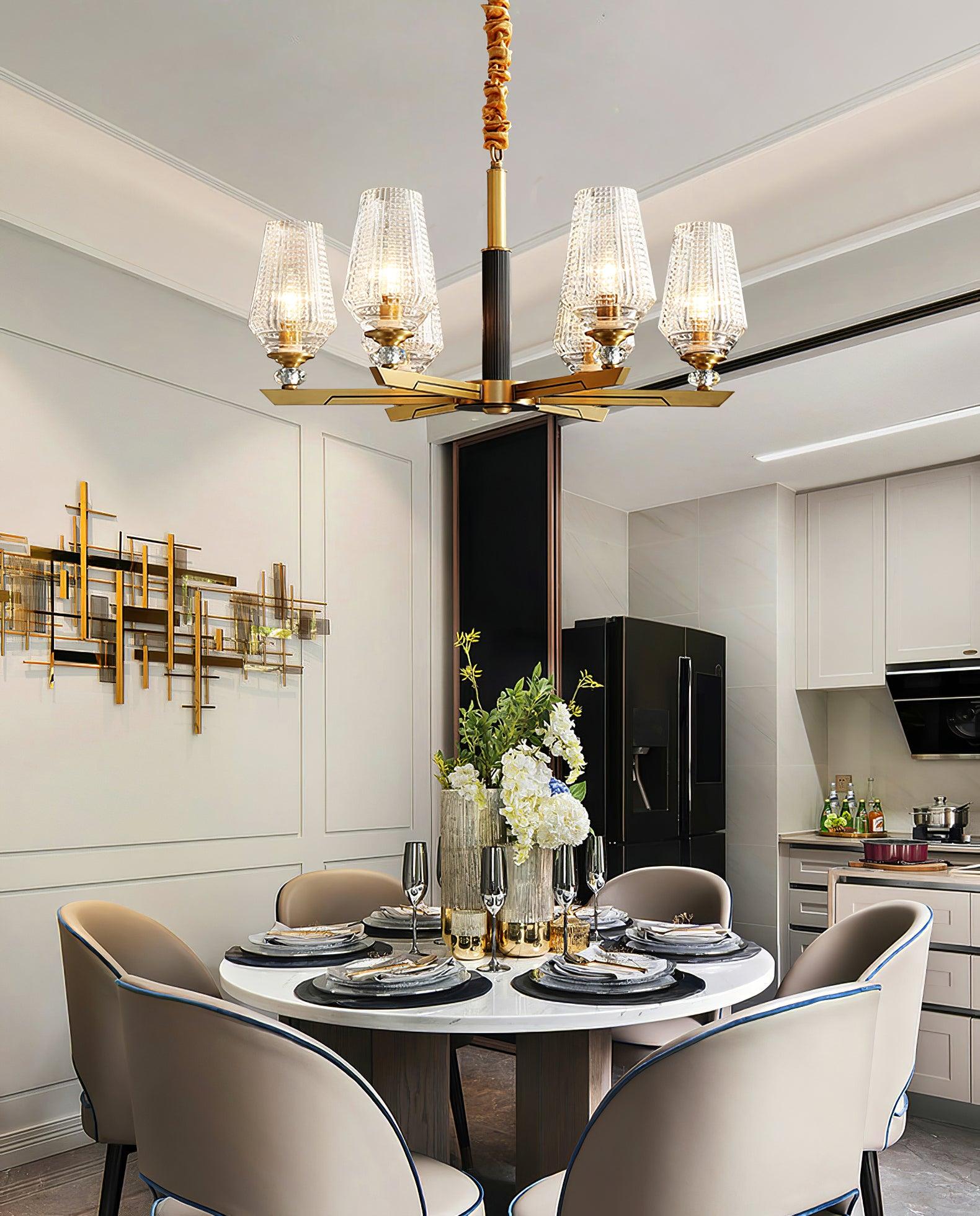 Orrefors Brass Chandelier - Lamp Outdoor