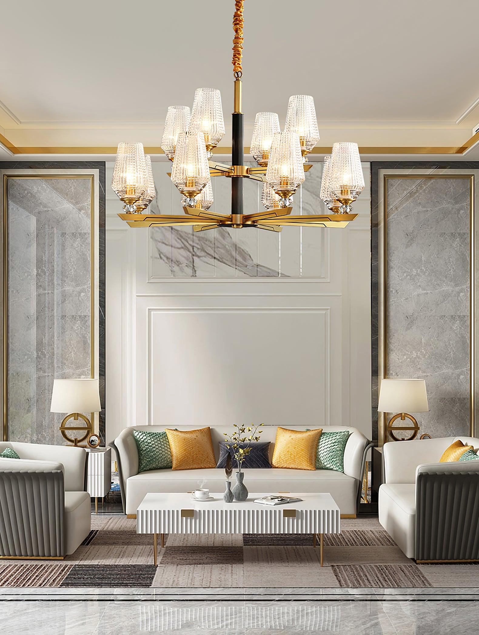 Orrefors Brass Chandelier - Lamp Outdoor