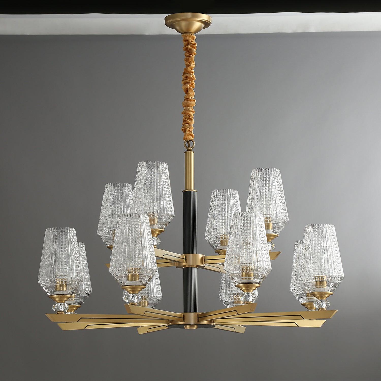 Orrefors Brass Chandelier - Lamp Outdoor