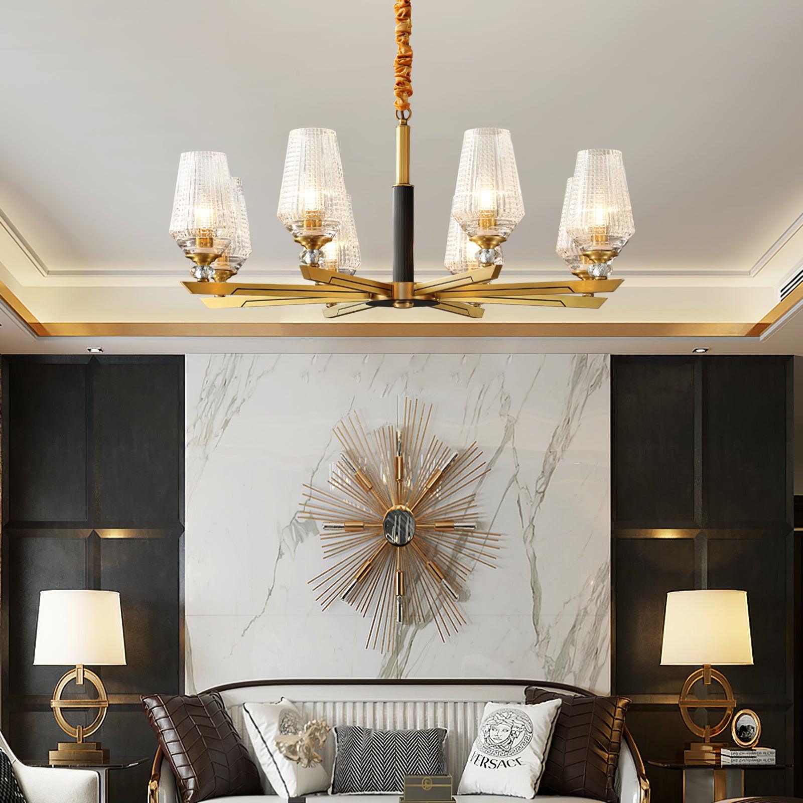 Orrefors Brass Chandelier - Lamp Outdoor