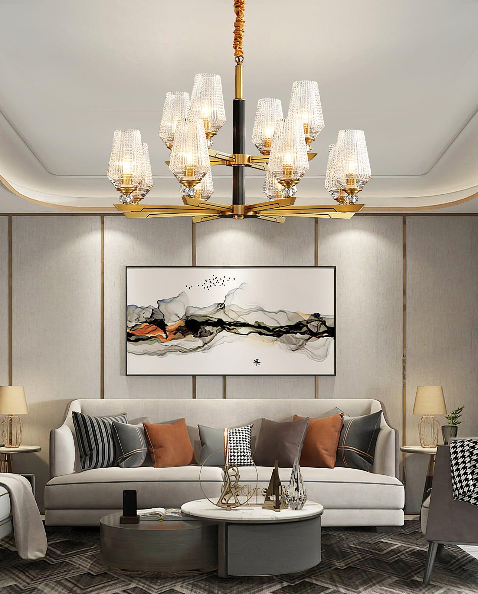 Orrefors Brass Chandelier - Lamp Outdoor