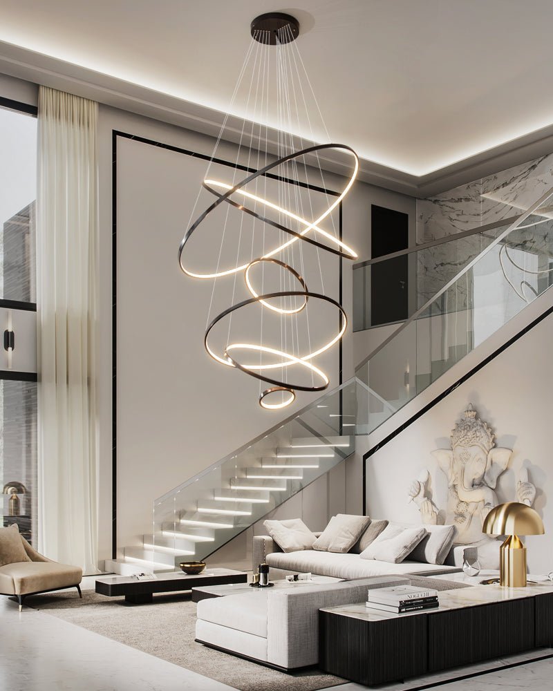 Orrery Rings Chandelier - Lamp Outdoor