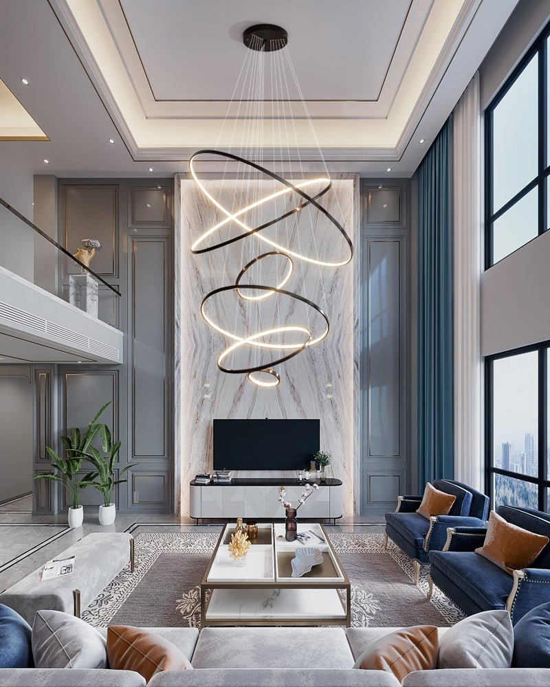 Orrery Rings Chandelier - Lamp Outdoor