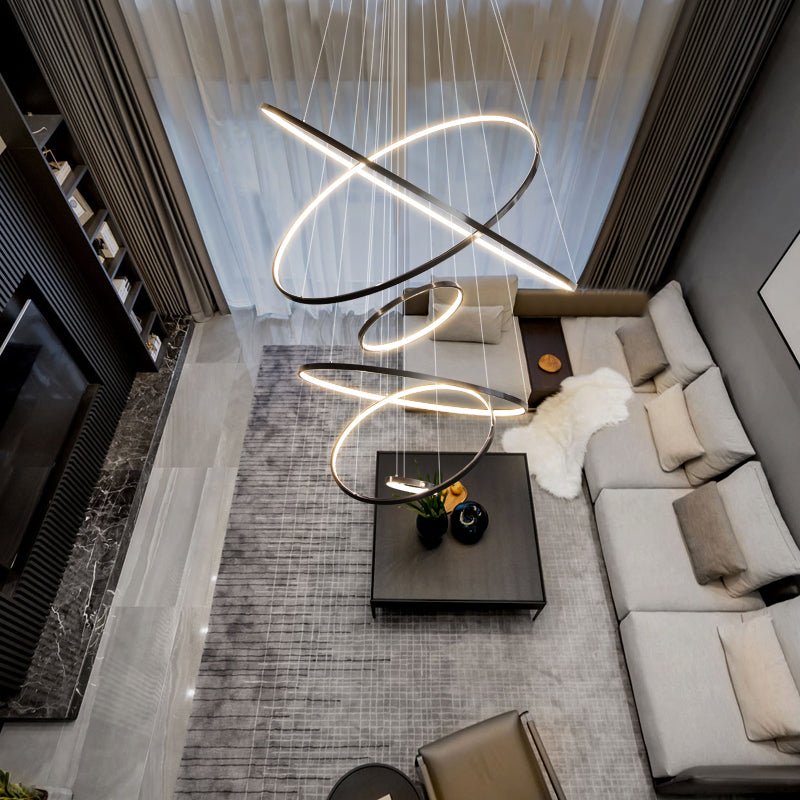 Orrery Rings Chandelier - Lamp Outdoor