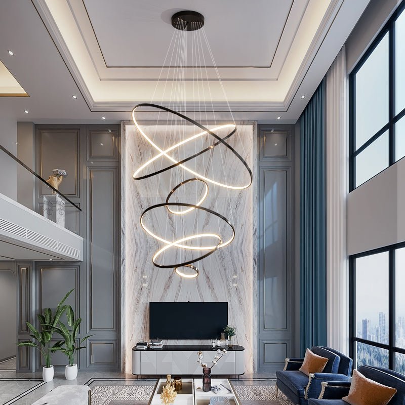Orrery Rings Chandelier - Lamp Outdoor