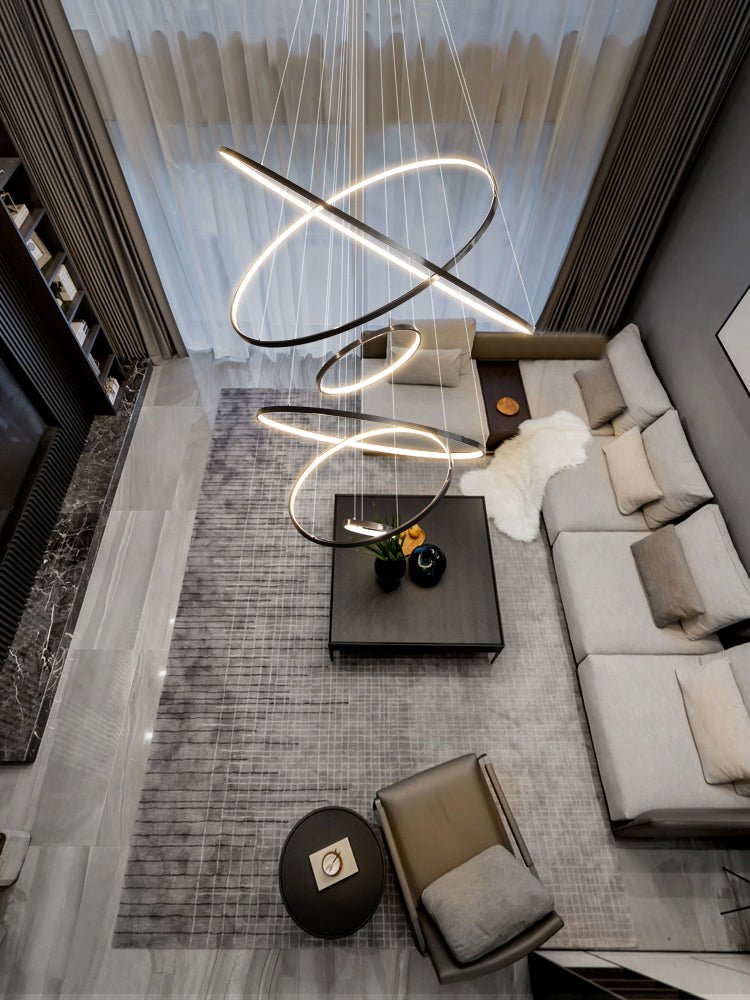 Orrery Rings Chandelier - Lamp Outdoor