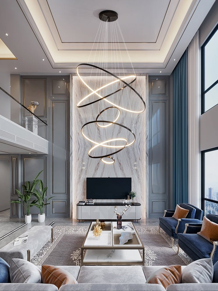 Orrery Rings Chandelier - Lamp Outdoor