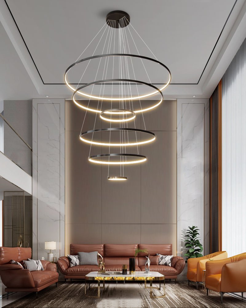 Orrery Rings Chandelier - Lamp Outdoor