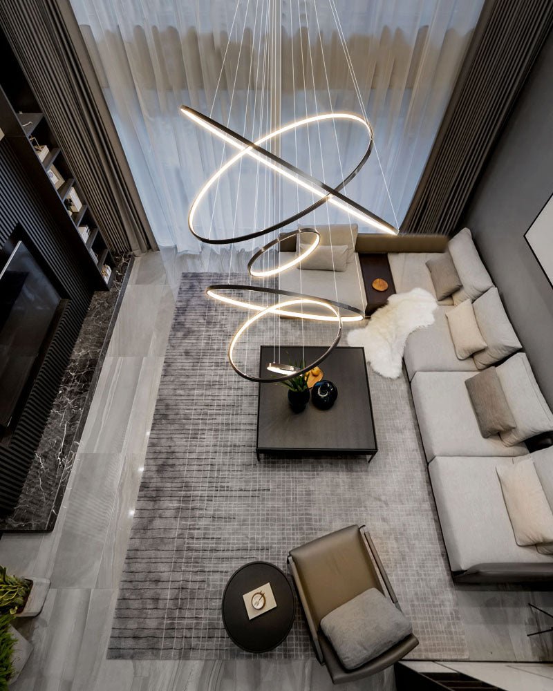 Orrery Rings Chandelier - Lamp Outdoor
