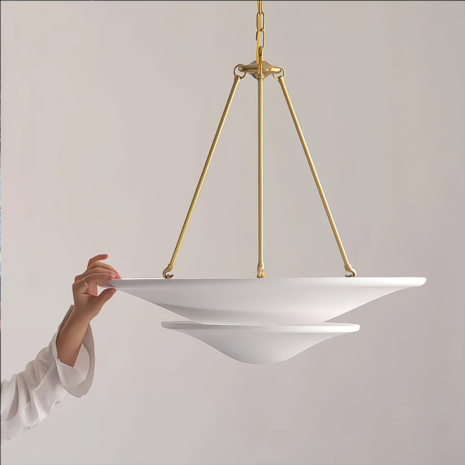 Lunara Modern Plaster Pendant Light - Lamp Outdoor
