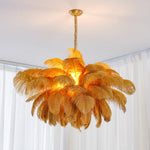 Ostrich Feather Chandelier - Lamp Outdoor