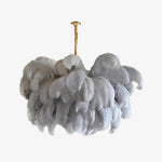Ostrich Feather Chandelier - Lamp Outdoor