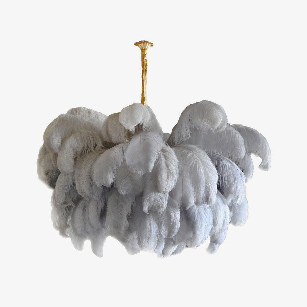 Ostrich Feather Chandelier - Lamp Outdoor