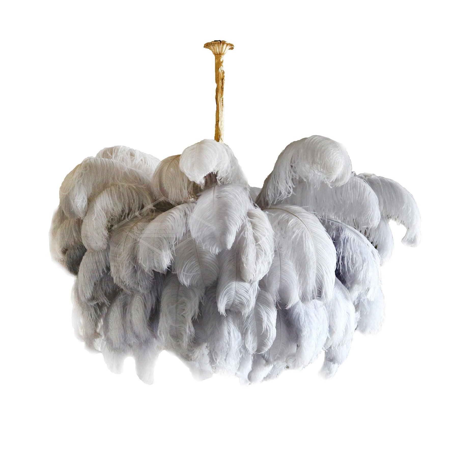 Ostrich Feather Chandelier - Lamp Outdoor