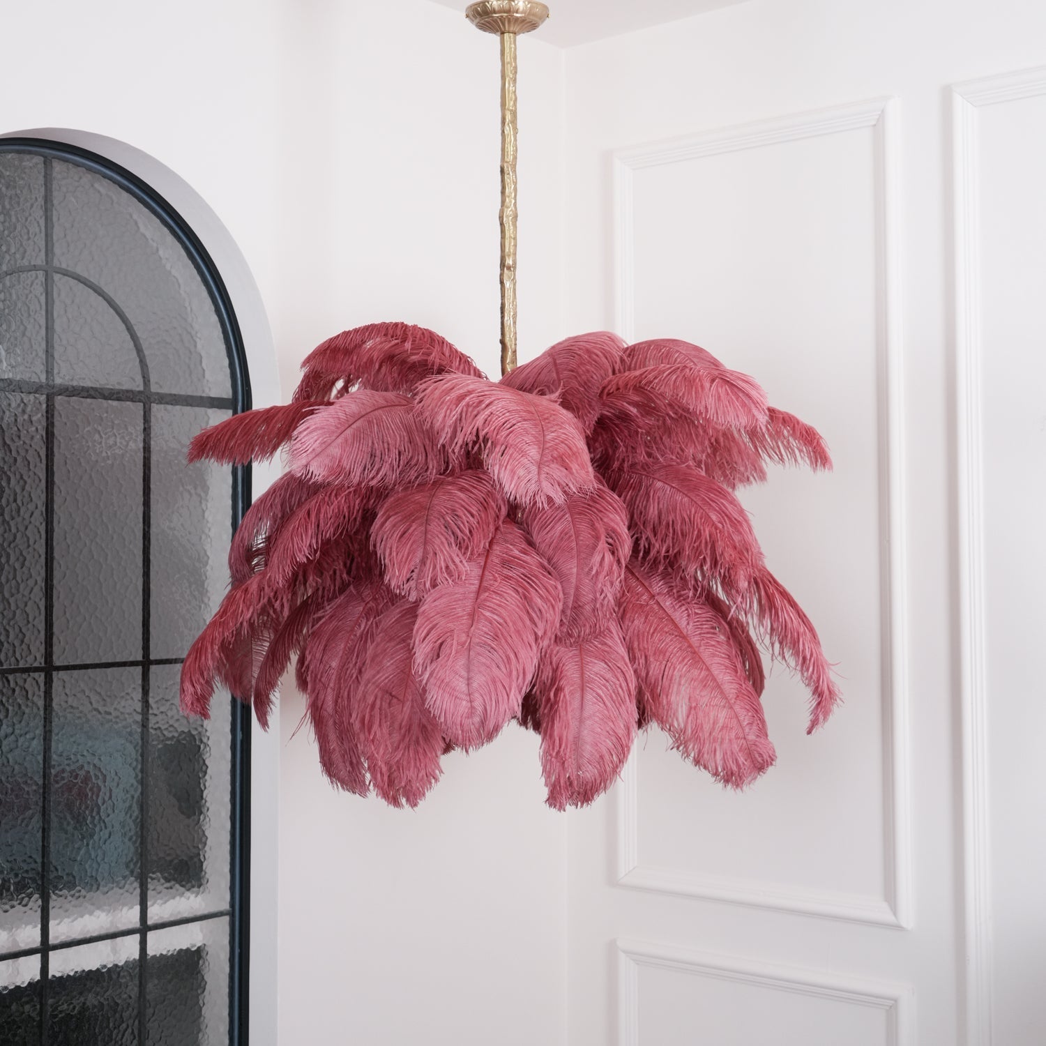 Ostrich Feather Chandelier - Lamp Outdoor