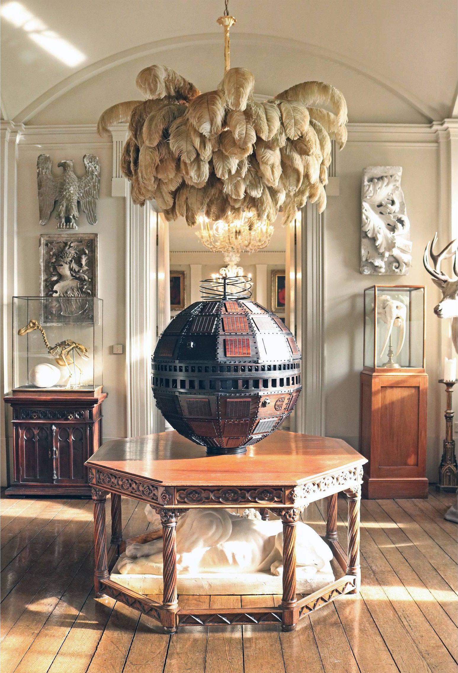 Ostrich Feather Chandelier - Lamp Outdoor