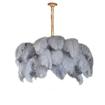 Ostrich Feather Chandelier - Lamp Outdoor