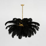 Ostrich Feather Chandelier - Lamp Outdoor