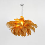 Ostrich Feather Chandelier - Lamp Outdoor