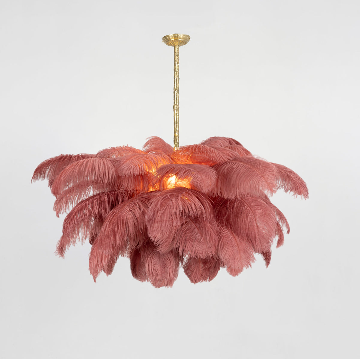 Ostrich Feather Chandelier - Lamp Outdoor